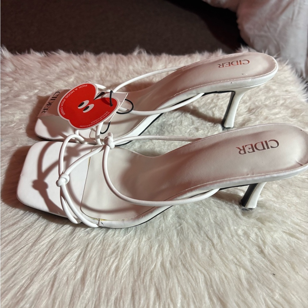 White Cider Women's Heeled Sandals